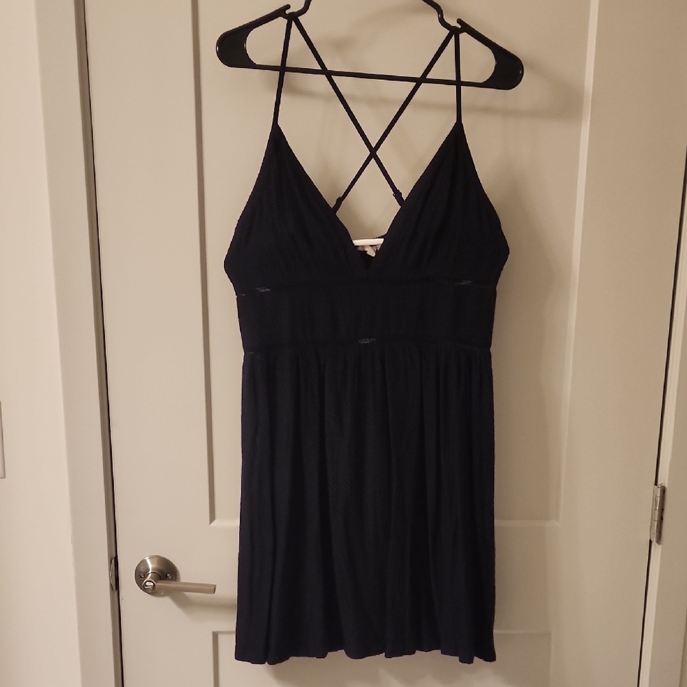 Roxy Black Textured Sun Dress